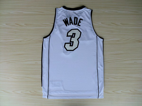  NBA Miami Heat 3 Dwyane Wade New Revolution 30 Swingman White 2012 2013 New Season Jerseys